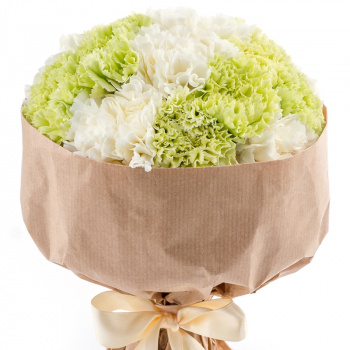 Букет из гвоздик "Воздушный пломбир"